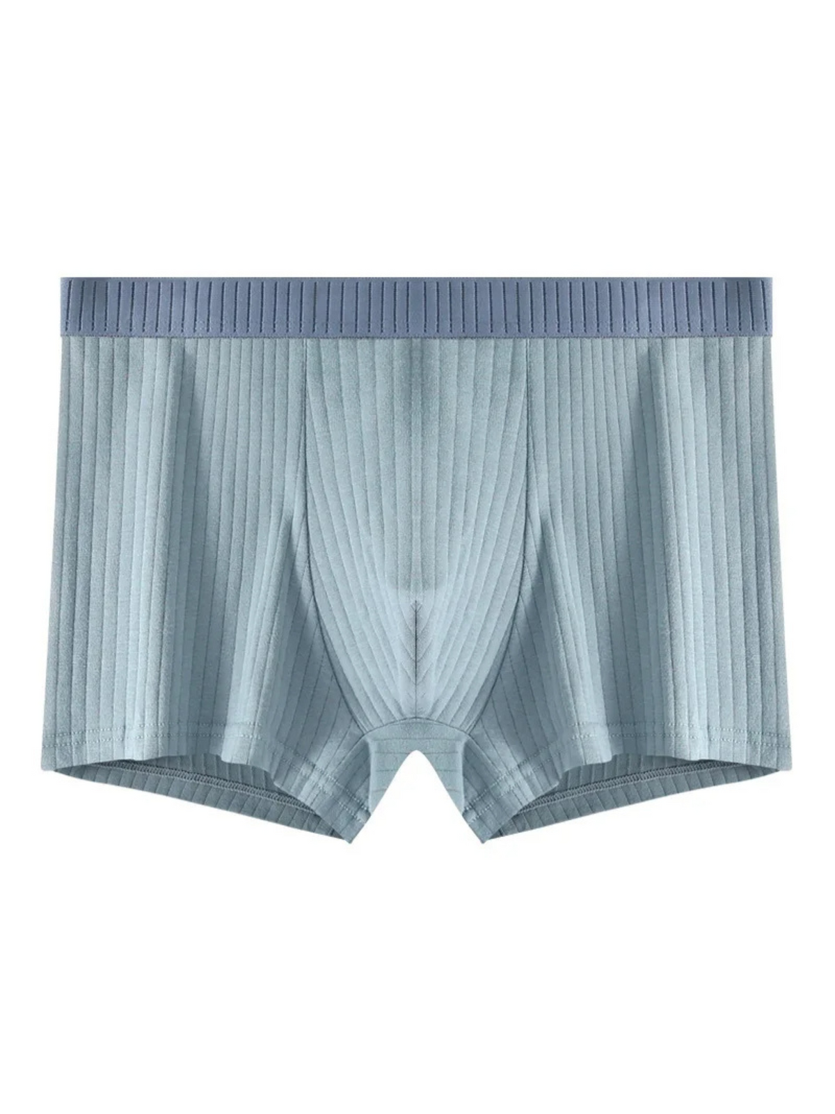 Optew Men Daily Wear Boxer Briefs Ribbed Cotton Blend