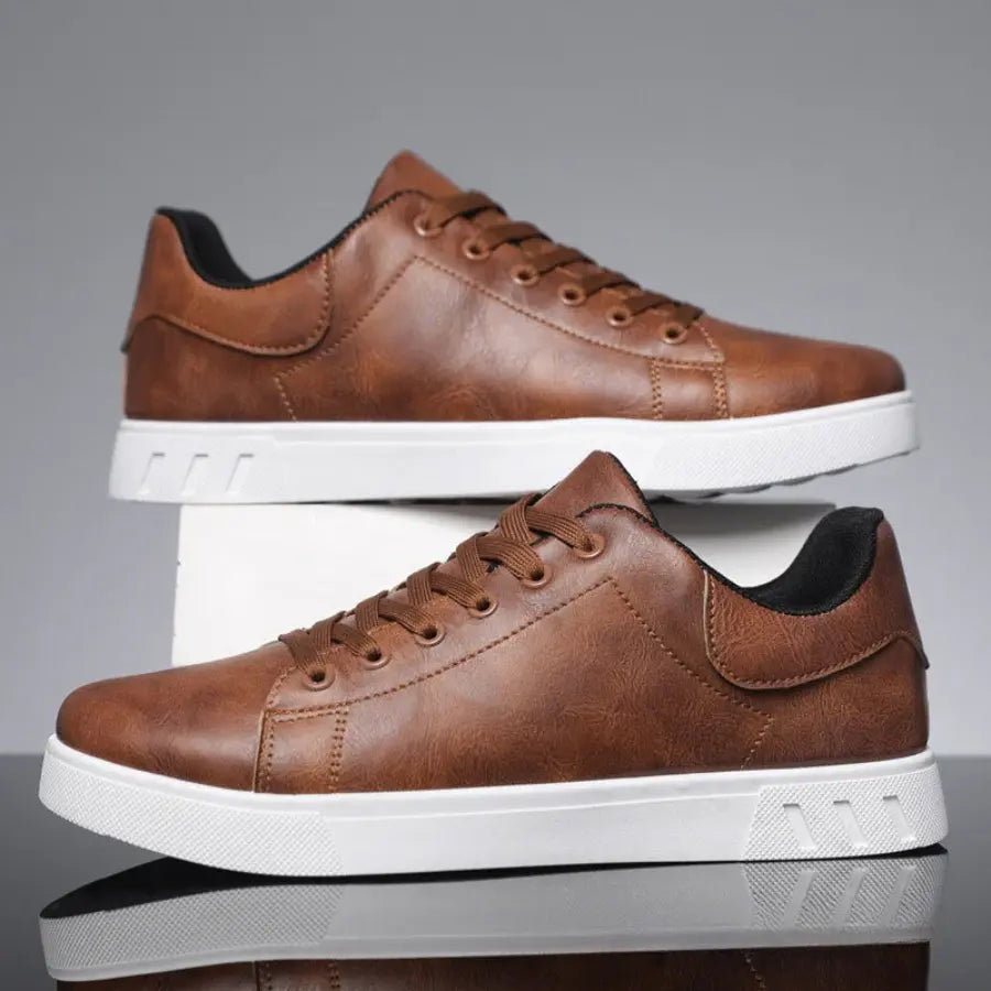Optew Men’s Low-Top Lace-Up Casual Sneakers