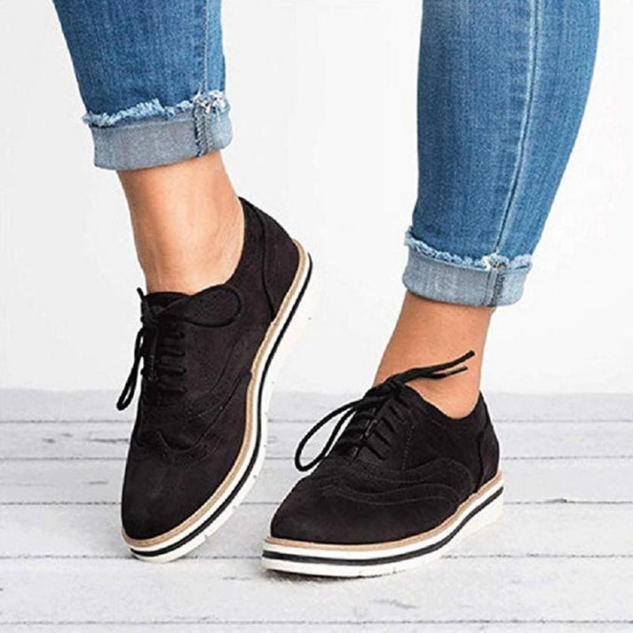 Optew Women's Everyday Lace-Up Oxford Shoes