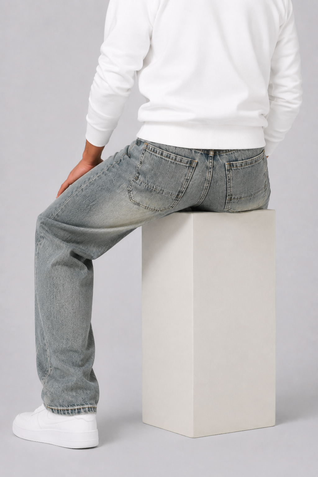 Optew Men’s Straight-Fit Denim Jeans