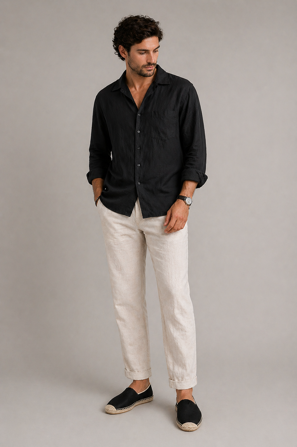 Optew Men’s Espadrille Loafers