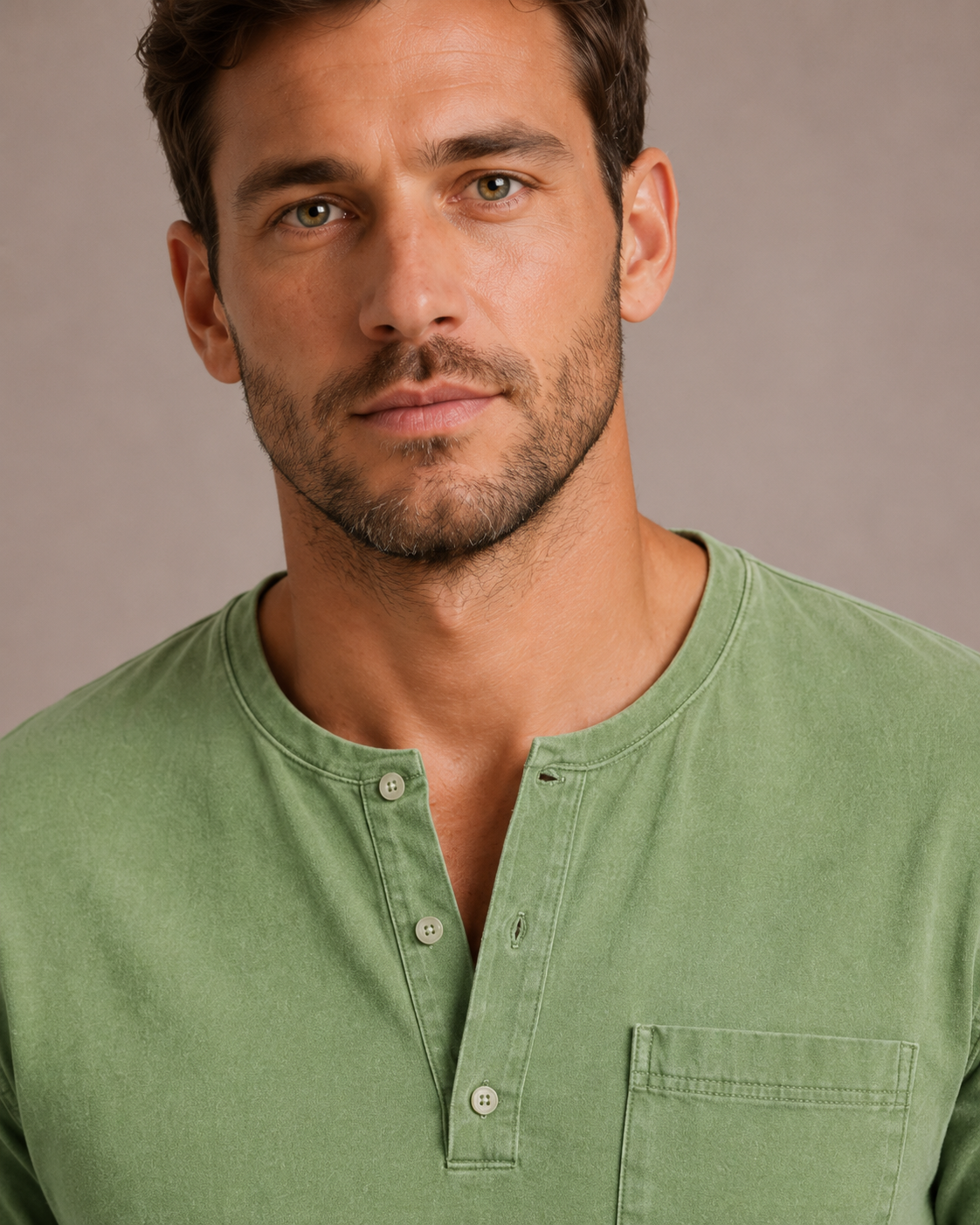 Optew Men’s Long Sleeve Henley Shirt