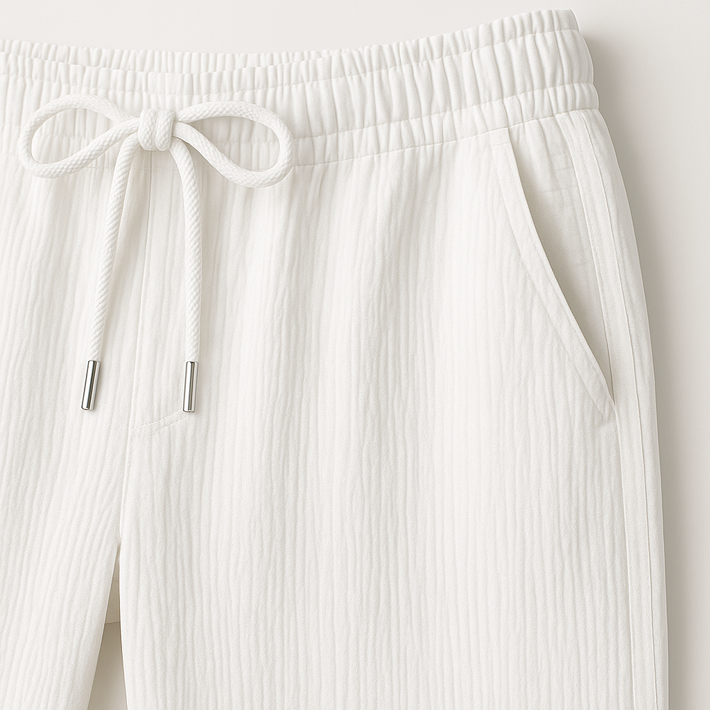 Optew Men Vacation Suit Set Wrinkled Texture Synthetic Blend