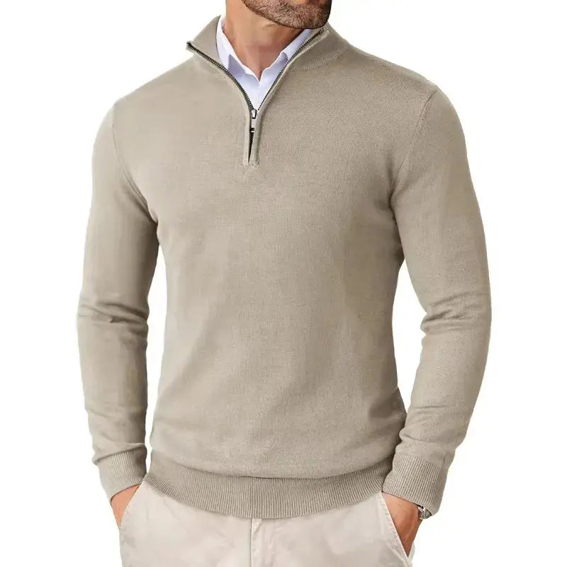 Optew Men's Classic Half-Zip Sweater