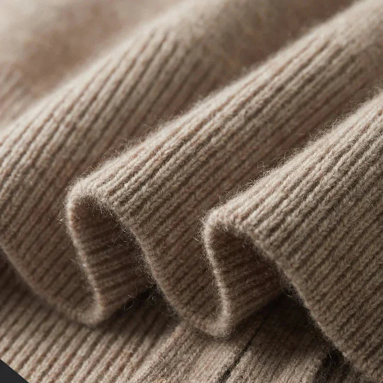 Optew Men’s Cashmere Zip Cardigan