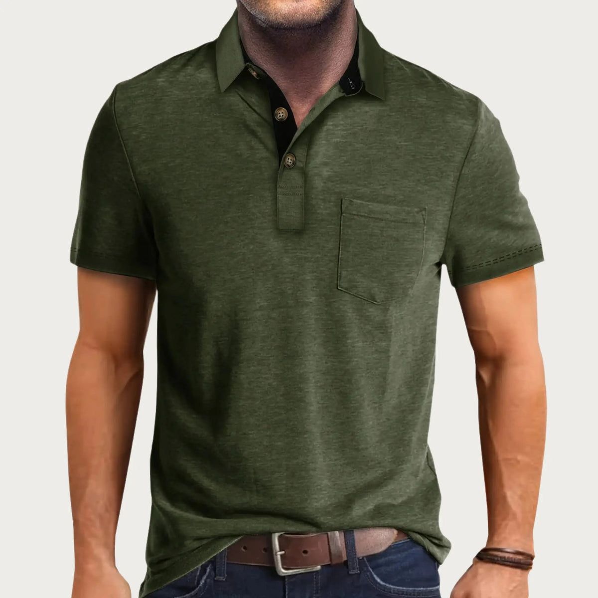 Optew Men’s Classic Slim Fit Polo Shirt