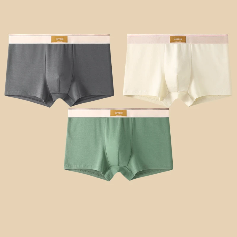 Optew Men Daily Boxer Briefs with Contrasting Waistband
