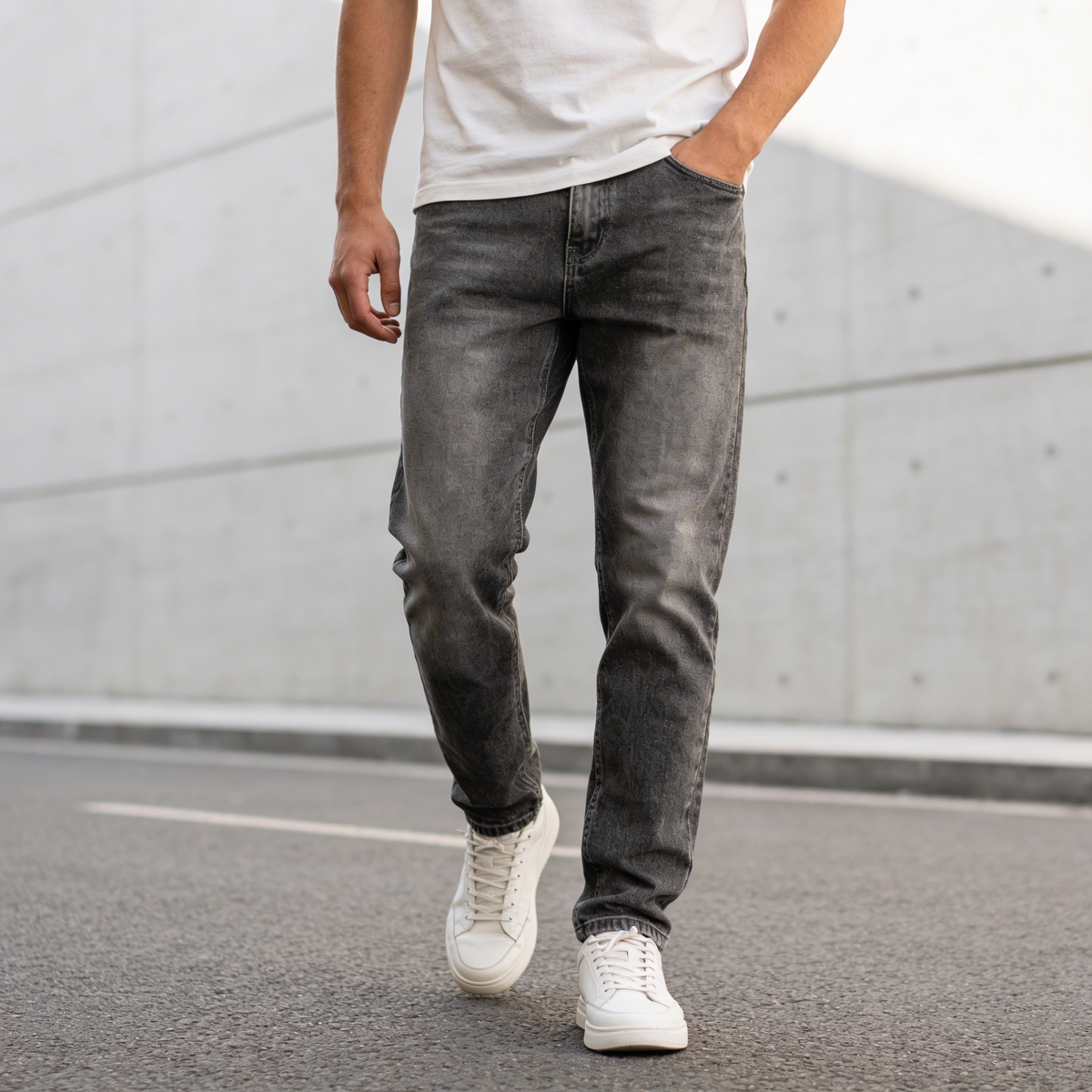 Optew Men’s Baggy Denim Jeans