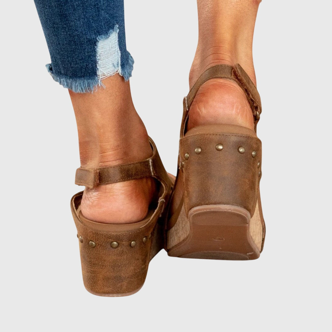 Optew Women's Comfort Orthopedic Peep-Toe Sandals