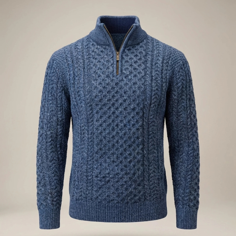 Optew Men’s Half Zip Knit Jumper