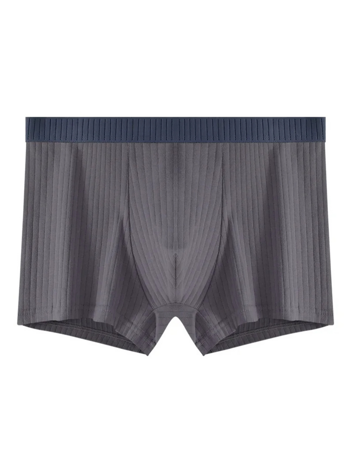 Optew Men Daily Wear Boxer Briefs Ribbed Cotton Blend