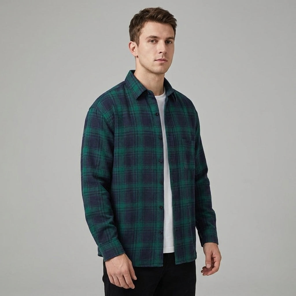 Optew Men’s Plaid Flannel Shirt