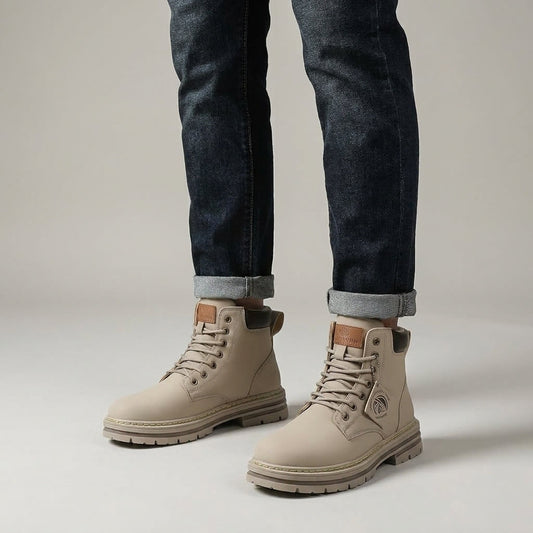 Optew Men’s Lace-Up Work Boots