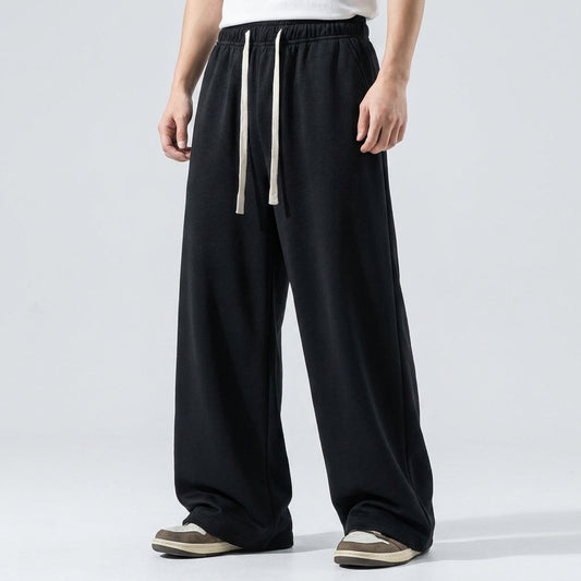 Optew Men’s Wide Leg Cotton Trousers