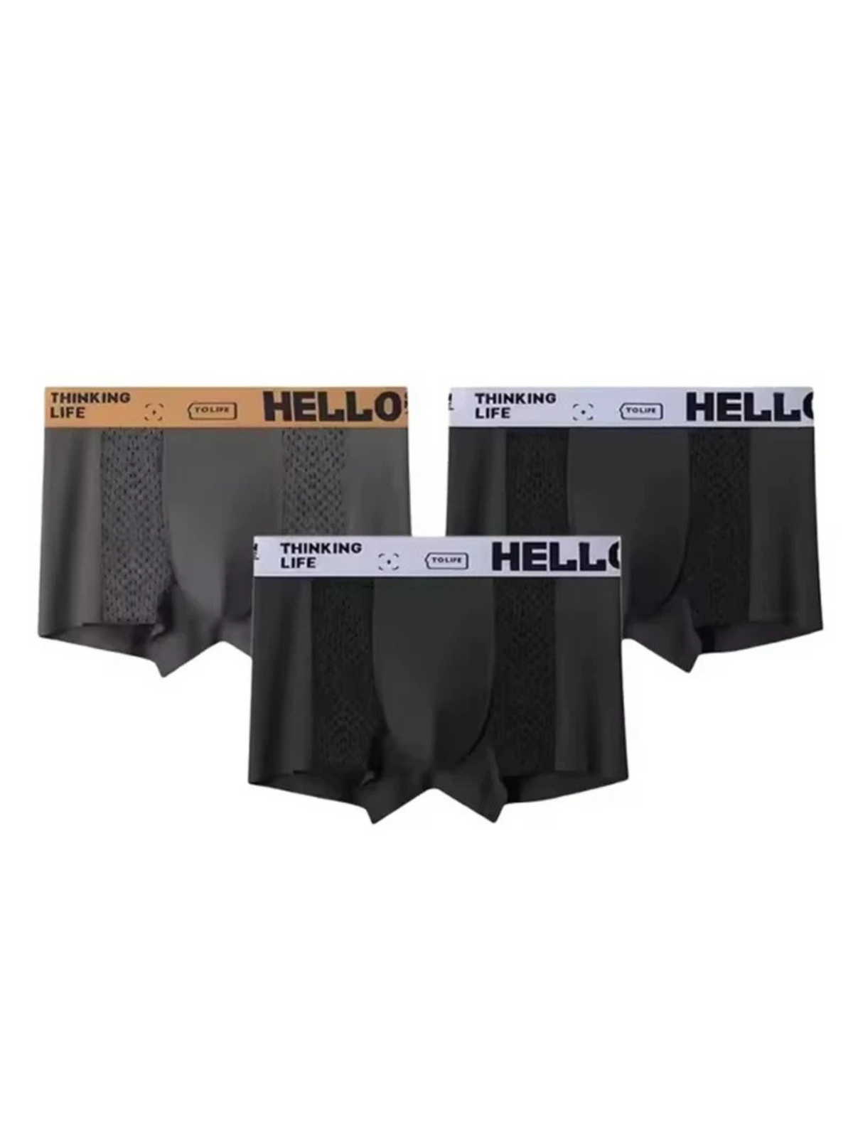 Optew Men Everyday Boxer Briefs Mesh Synthetic Blend