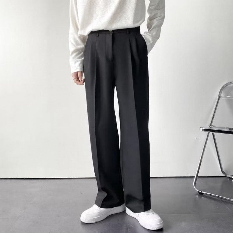 Optew Men’s Tailored Pleated Trousers