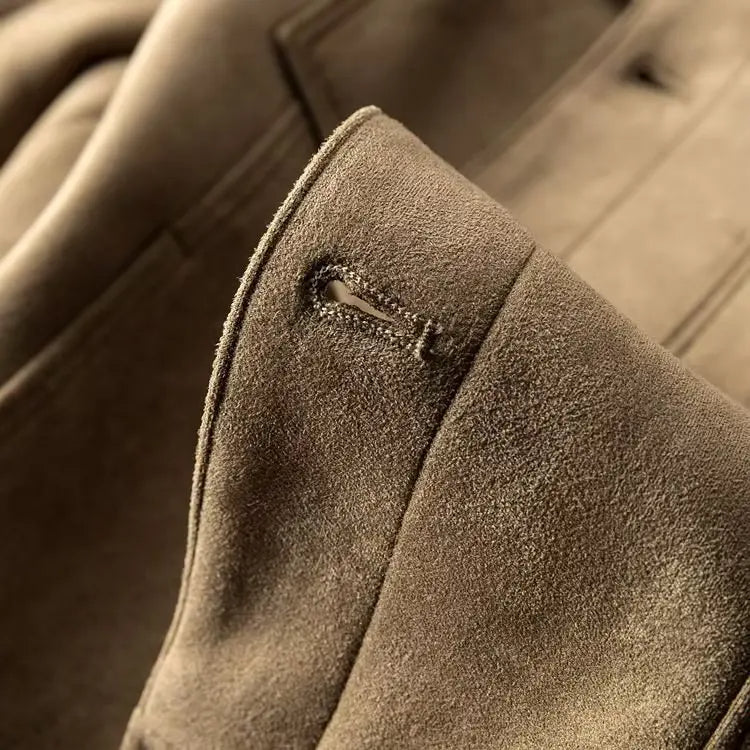Optew Men’s Suede Slim Fit Jacket