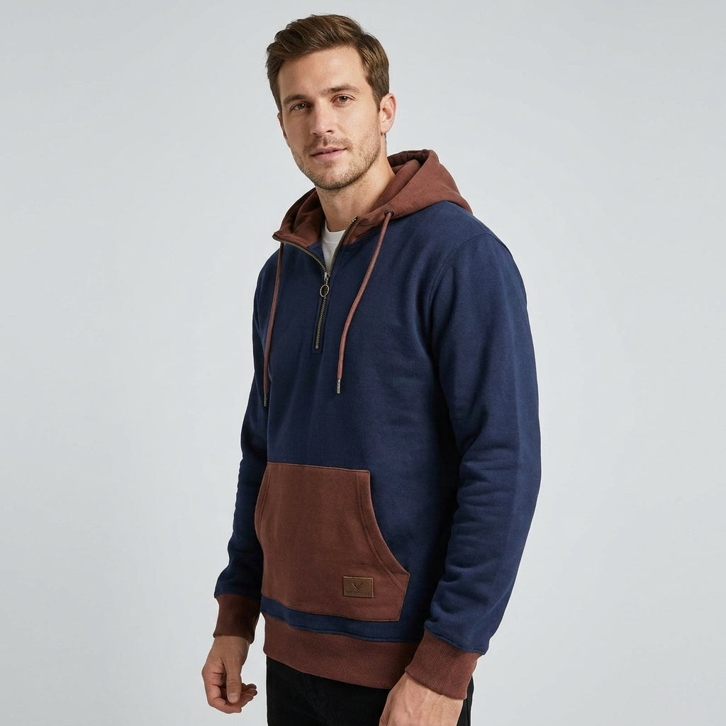 Optew Men’s Two-Tone Zip Hoodie