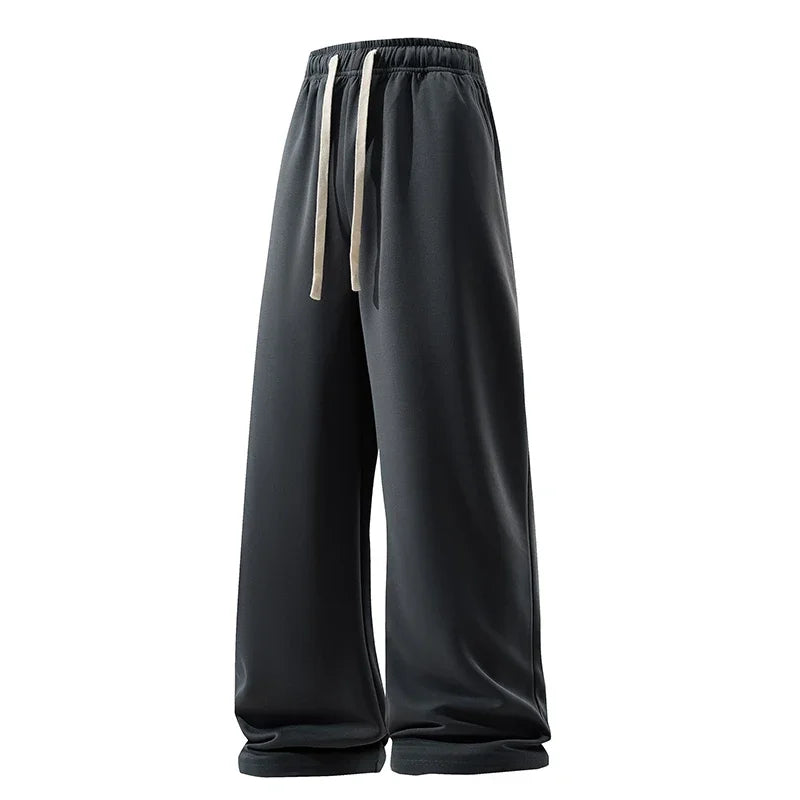 Optew Men’s Wide Leg Cotton Trousers