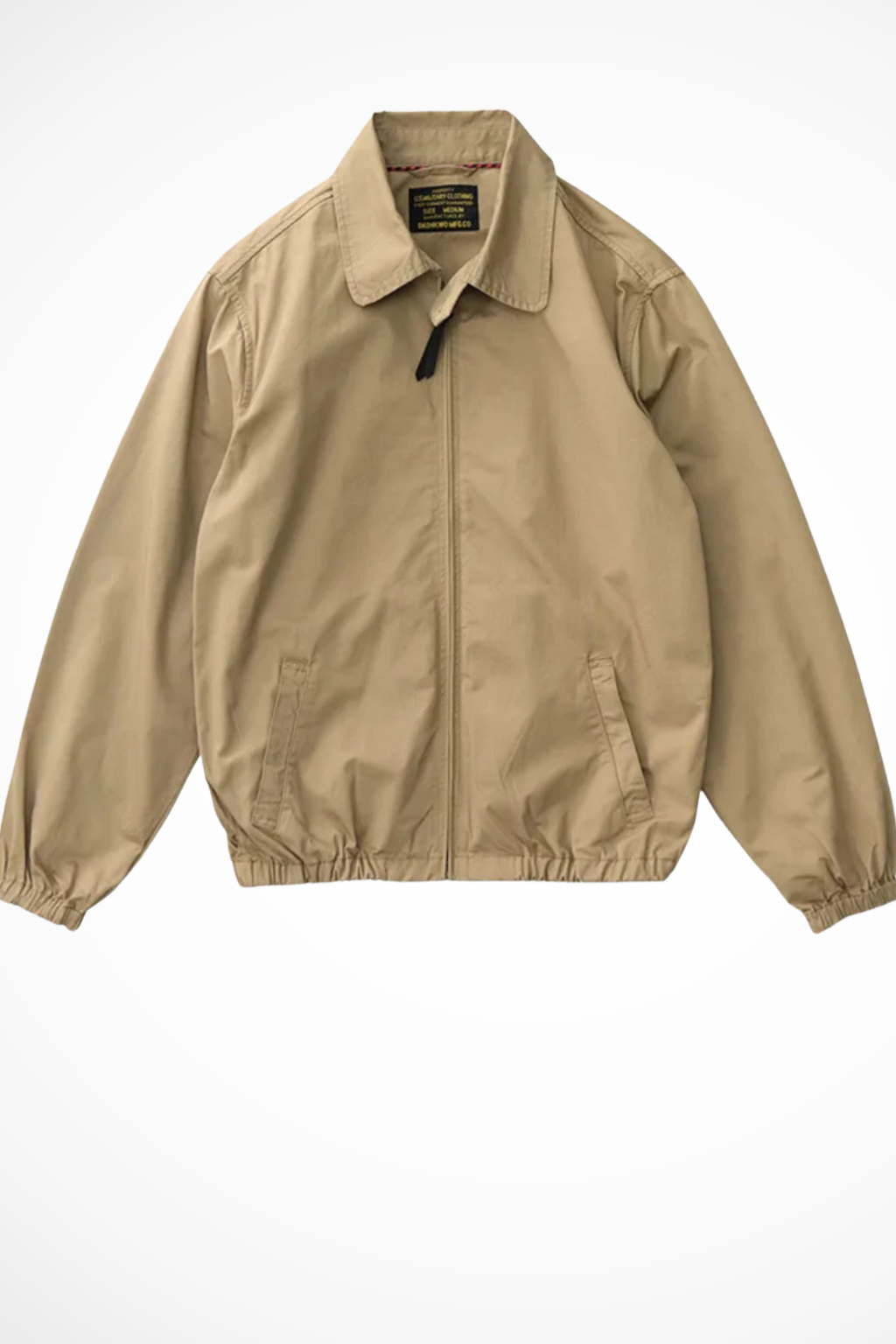 Optew Men’s Minimal Harrington Zip Jacket