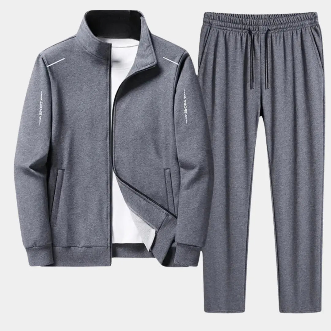 Optew Men’s Zip-Up Winter Tracksuit Set
