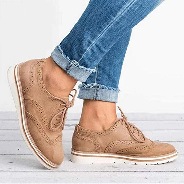 Optew Women's Everyday Lace-Up Oxford Shoes