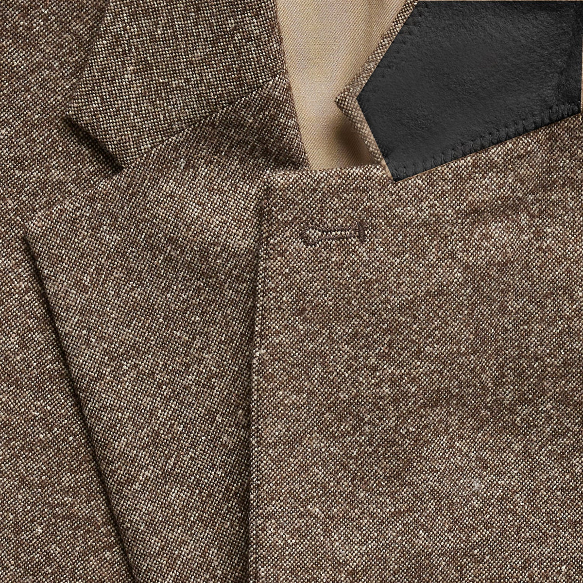 Optew Men Wedding Three‑piece Suit Tweed Wool Blend