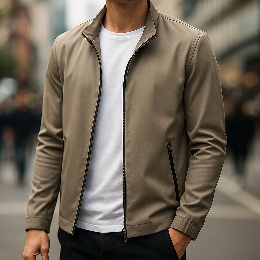 Optew Men’s Water-Resistant Zip Jacket