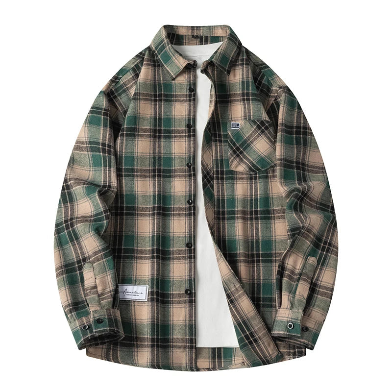 Optew Men’s Plaid Flannel Shirt
