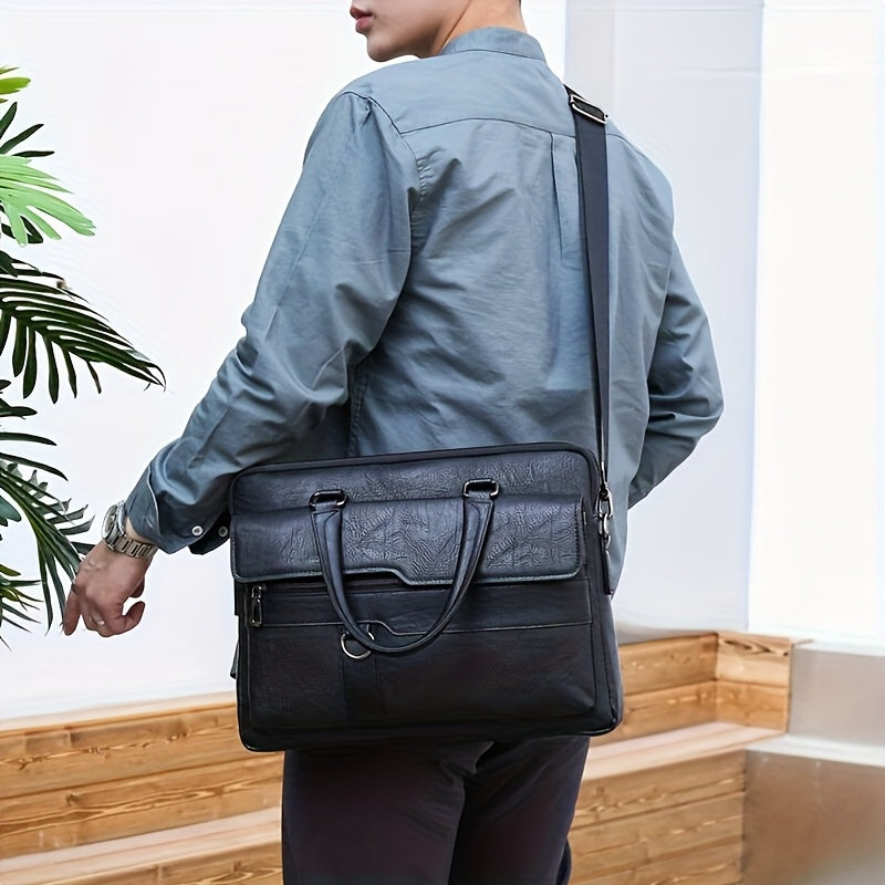 Optew Men’s Vintage Briefcase Bag
