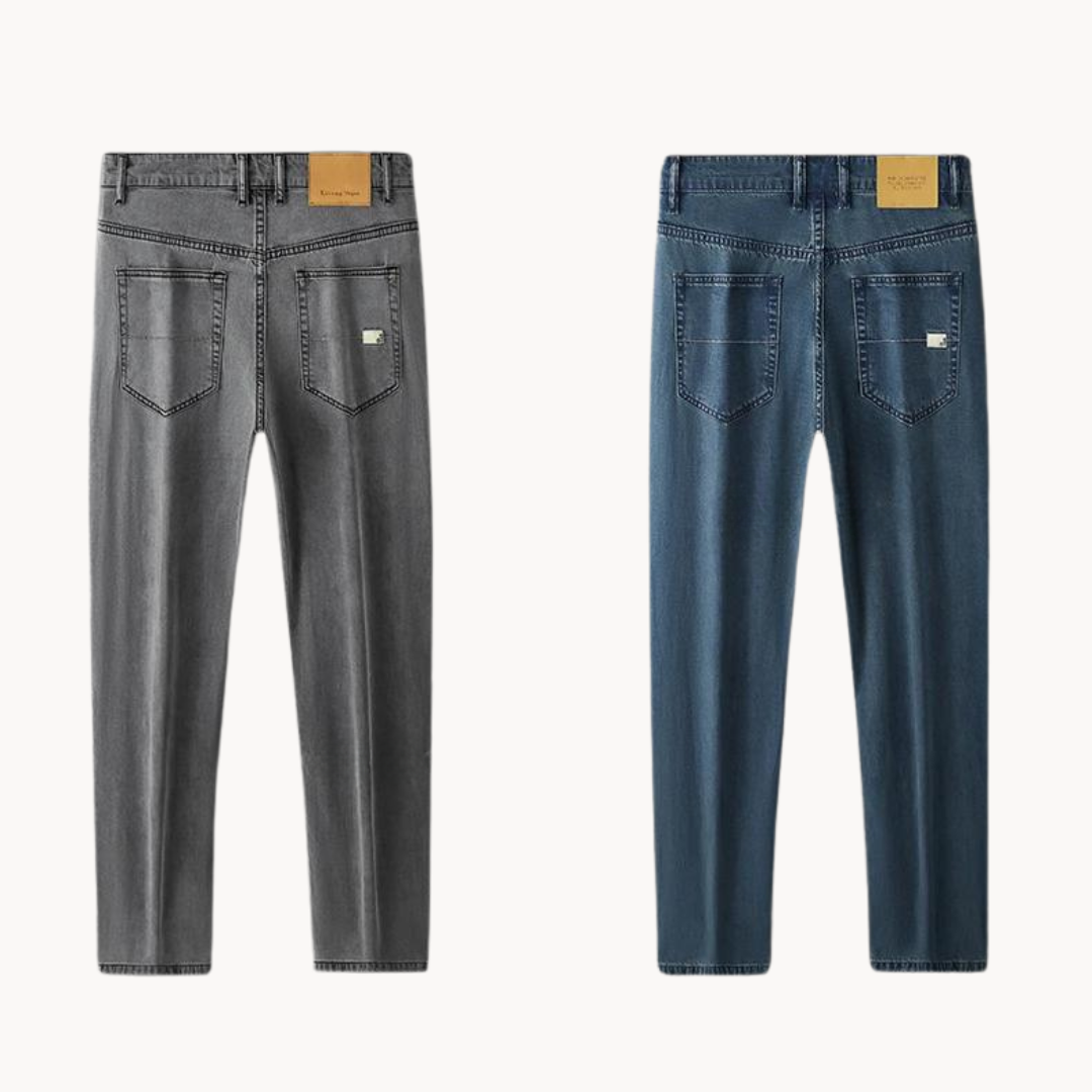 Optew Men’s Relaxed Blue Jeans