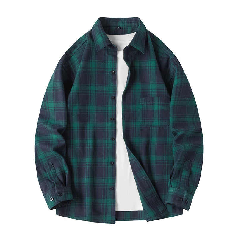 Optew Men’s Plaid Flannel Shirt