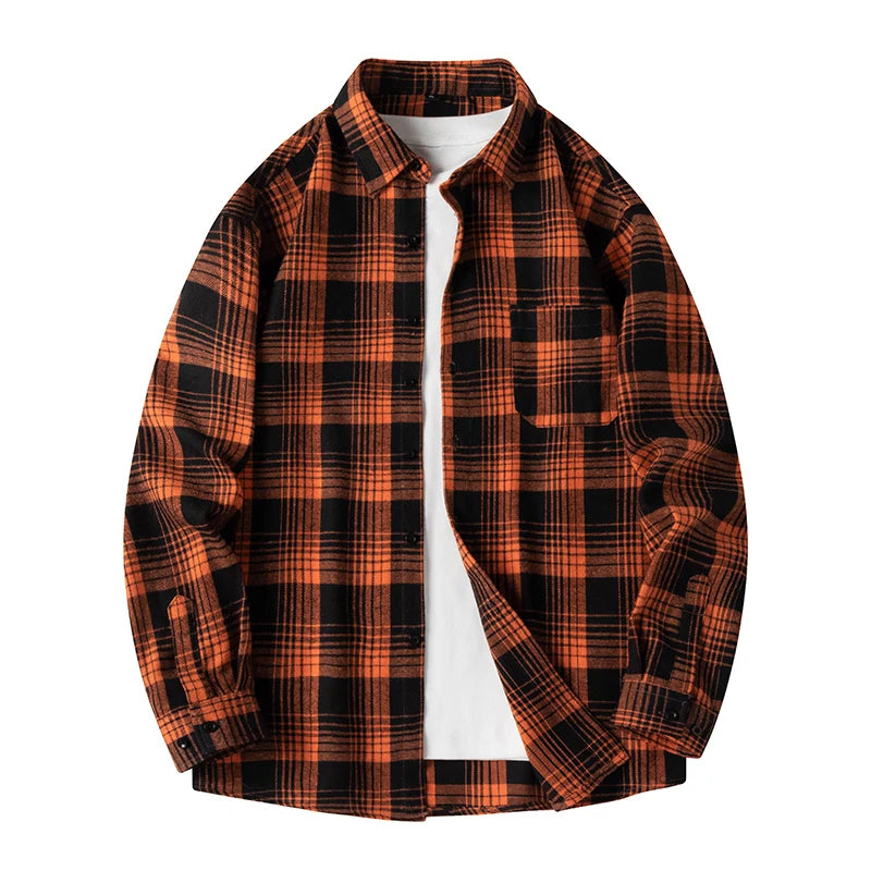 Optew Men’s Plaid Flannel Shirt
