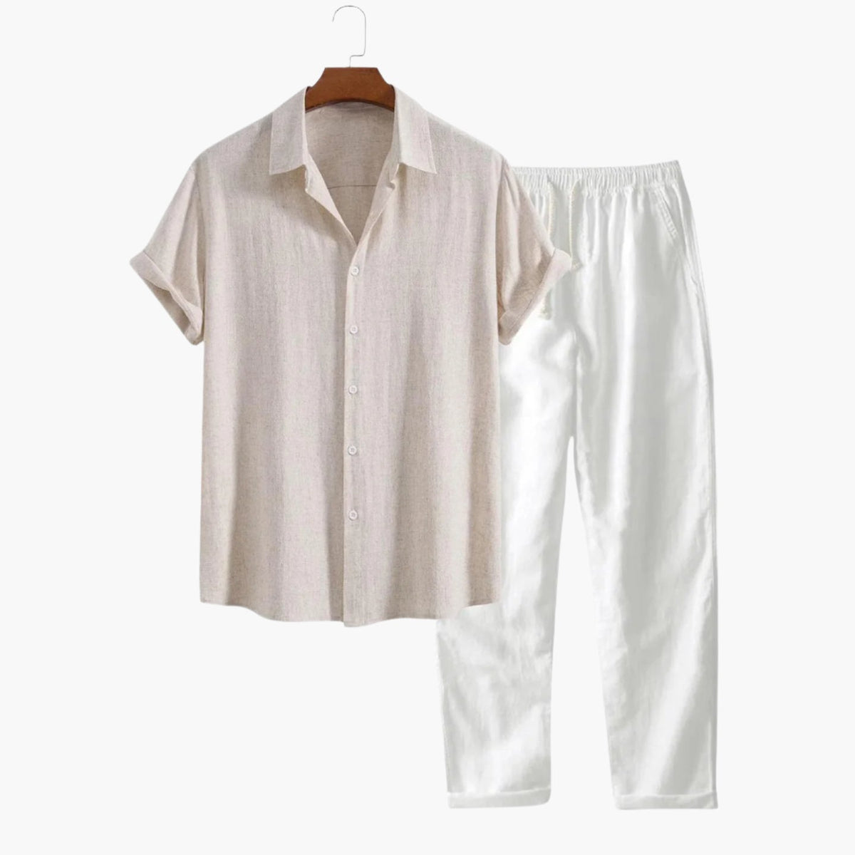 Optew Men’s Summer Linen Set