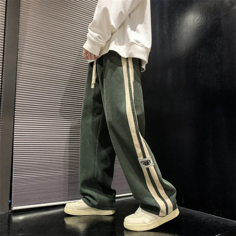 Optew Men’s Corduroy Stripe Pants
