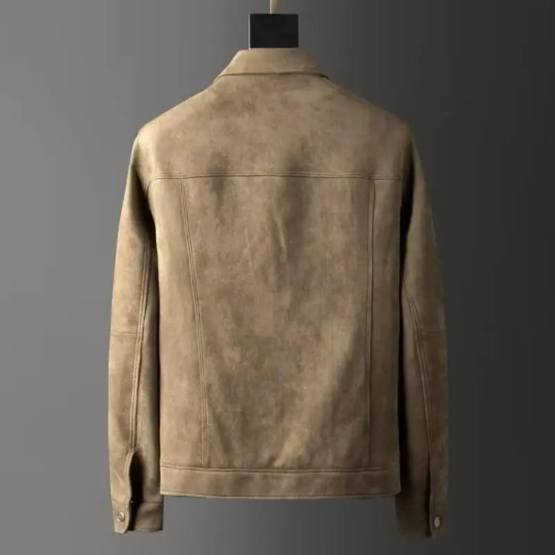 Optew Men’s Suede Slim Fit Jacket