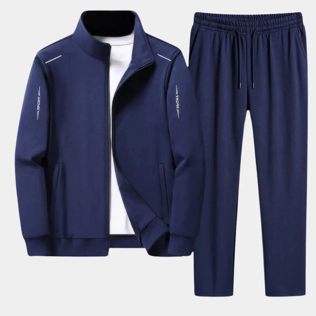 Optew Men’s Zip-Up Winter Tracksuit Set
