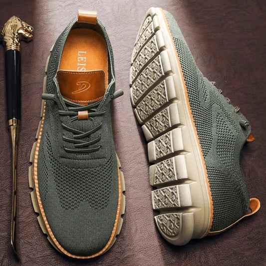 Optew Men’s Ultra-Cushioned Breathable Knit Sneakers