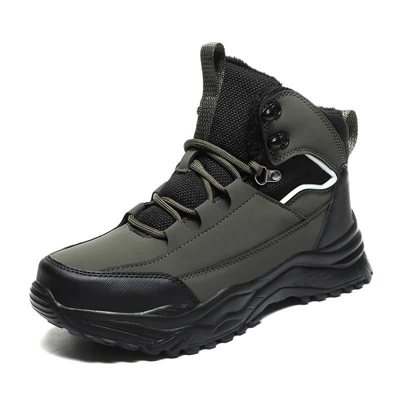 Optew Men’s Winter Leather Boots