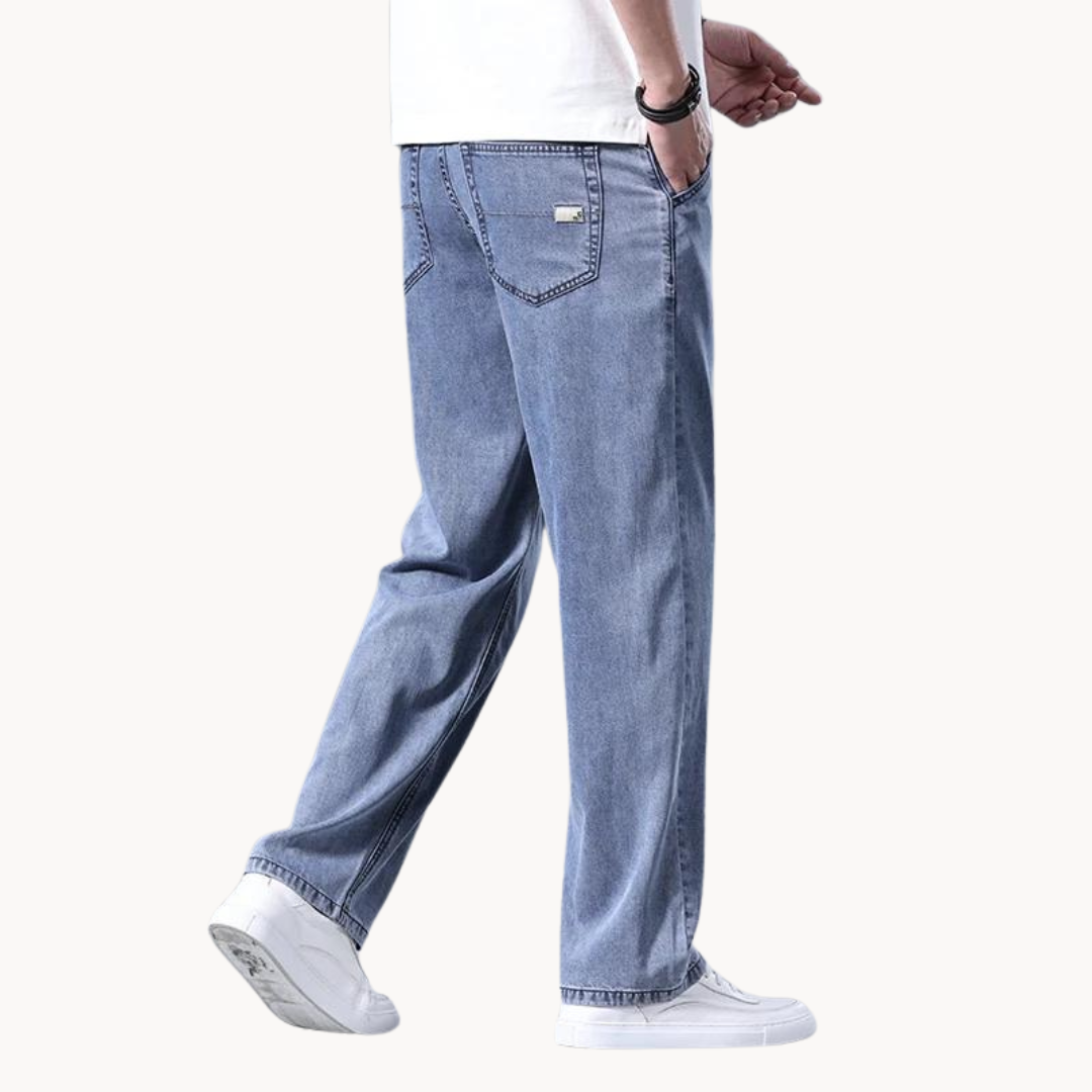 Optew Men’s Relaxed Blue Jeans