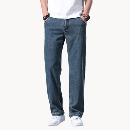 Optew Men’s Relaxed Blue Jeans