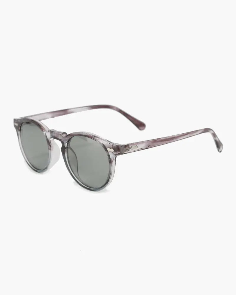 Optew Retro Round Sunglasses for Men with UV Protection Black