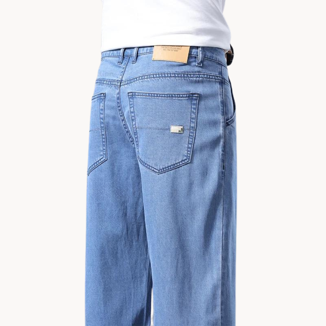 Optew Men’s Relaxed Blue Jeans