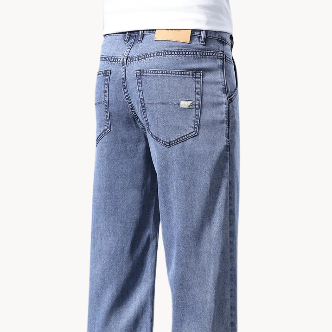 Optew Men’s Relaxed Blue Jeans