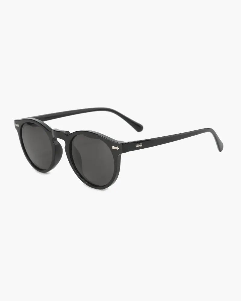 Optew Retro Round Sunglasses for Men with UV Protection Black