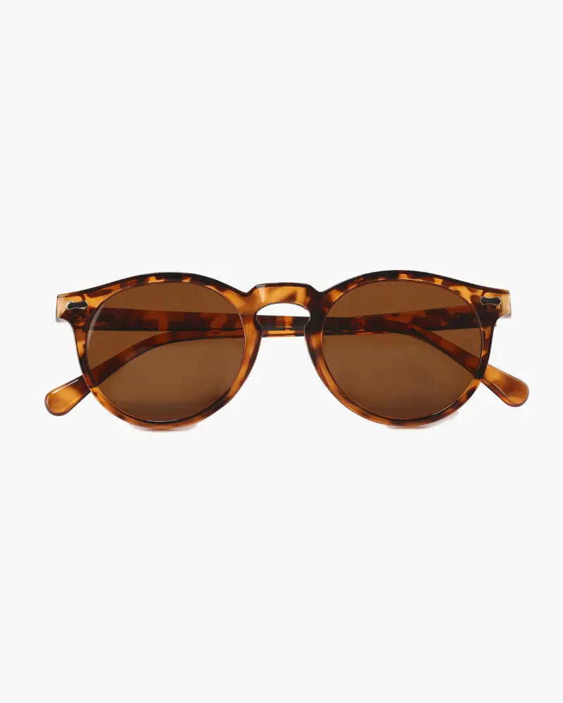 Optew Retro Round Sunglasses for Men with UV Protection Black