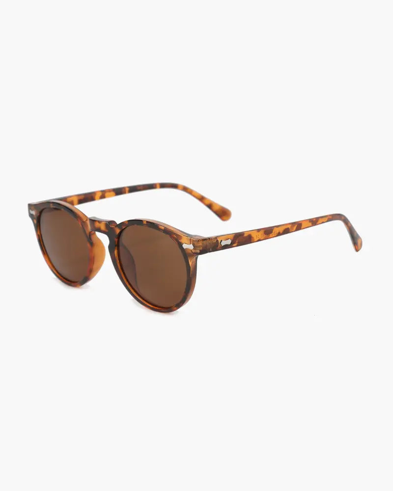 Optew Retro Round Sunglasses for Men with UV Protection Black