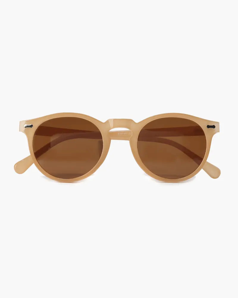 Optew Retro Round Sunglasses for Men with UV Protection Black