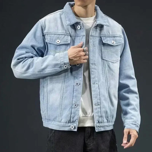 Optew Men’s Sherpa-Lined Denim Jacket
