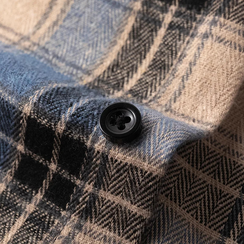 Optew Men’s Plaid Flannel Shirt